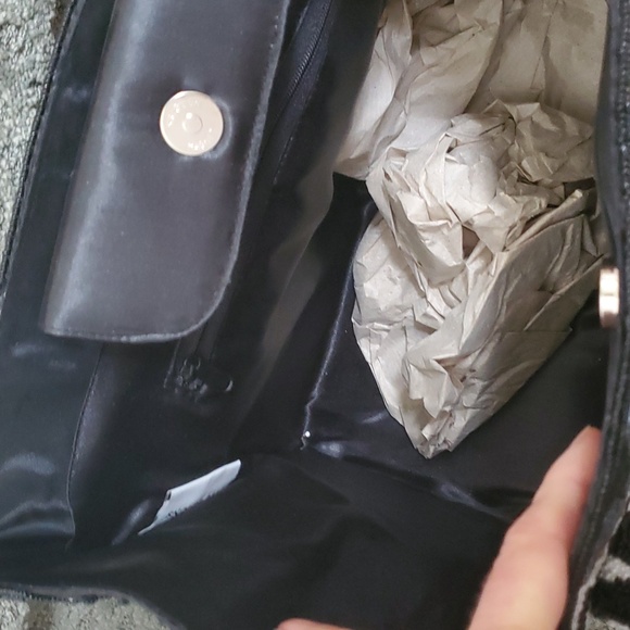 Large Black Beaded Animal Print handbag Tote satchel Ross Simons NEW Seed ANIMAL - Picture 7 of 8